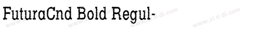 FuturaCnd Bold Regul字体转换